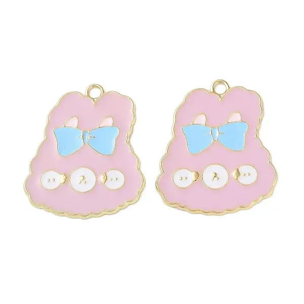 Rack Plating Alloy Enamel Pendants