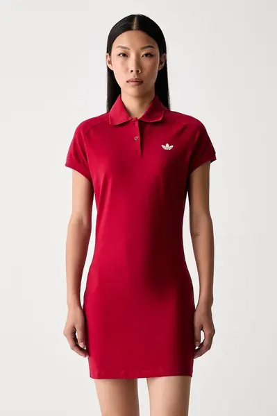 adidas Originals šaty bavlněné s elastanem