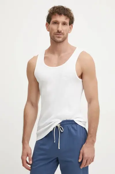 BOSS  top pánský bavlněný TankTop3P RibClassic 3-pack