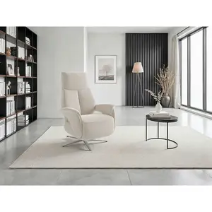 Sit & More RELAXAČNÍ KŘESLO, textil, krémová
