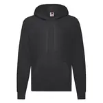 LCzarna bluza męska z kapturem Lightweight Hooded Sweat Fruit of the Loom