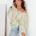 Dámská elegantní halenka MORALES Barva zelená DSTREET