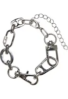 Náramek s různým zapínáním - stříbrné barvy