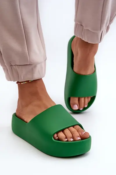 Boto Dámské žabky na tlusté podrážce béžové Oreithano