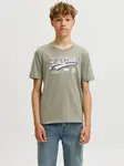 Jack & Jones Junior Tričko  modrá / sivá / biela