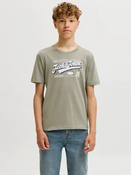 Jack & Jones Junior Tričko  modrá / sivá / biela