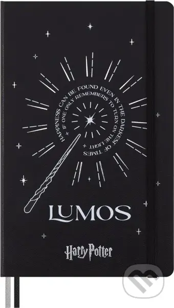 Moleskine - zápisník Harry Potter - Lumos (limitovaná edícia, stredný, linajkovaný)