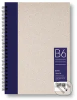 Kroužkový zápisník B6, linka, tmavě modrý, 50 listů