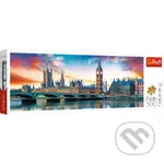 Big Ben a Westminsterský palác, Londýn - Panoramatické - puzzle z kategorie Města a stavby