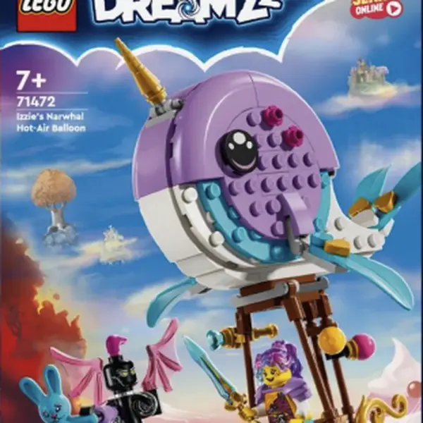 Izzie a její horkovzdušný balón ve tvaru narvala - LEGO® DREAMZzz™ (71472)