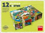 Dřevěné kostky Sněhurka – 12 kostek
