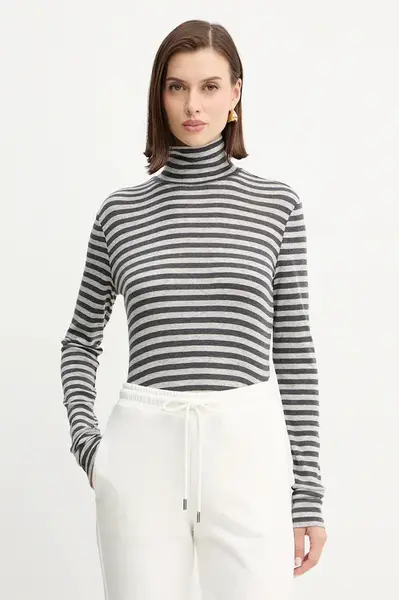 MM by Max Mara Tričko s dlhým rukávom s prímesou vlny MM by Max Mara  BLASY