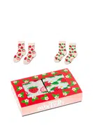 ZOOKSY/RAINBOW SOCKS Detská súprava ponožiek Zooksy jahodové zmesi 2 páry