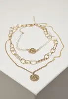 Viacvrstvový náhrdelník Ocean - zlatá farba