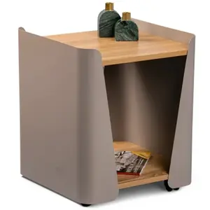 Odkládací stolek Sandro 3, dub/taupe