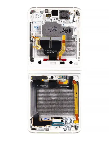 LCD display + dotyk pro Samsung Galaxy Z Flip3 5G, cream