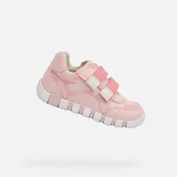 Růžová dívčí obuv na první kroky Geox Iupidoo - Holky