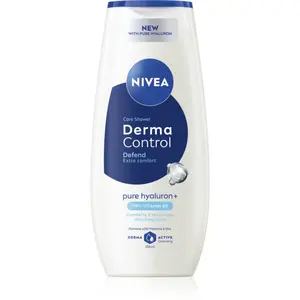 NIVEA Derma Control Defend upokojujúci sprchový gél s kyselinou hyalurónovou 250 ml