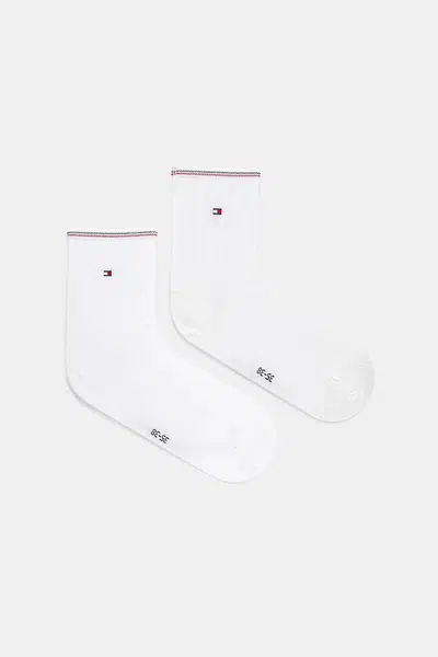 Ponožky Tommy Hilfiger 2-pack dámské, bílá barva, 701232974
