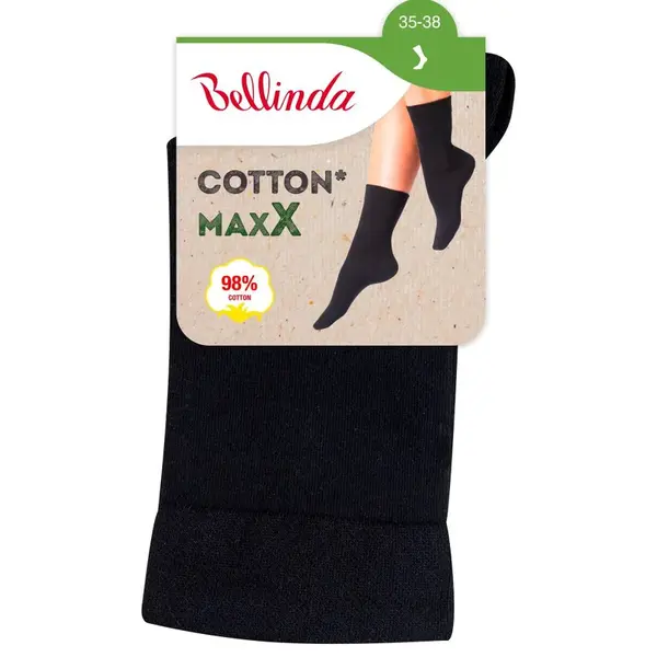 Bellinda COTTON MAXX vel. 35/38 dámské ponožky 1 pár černé