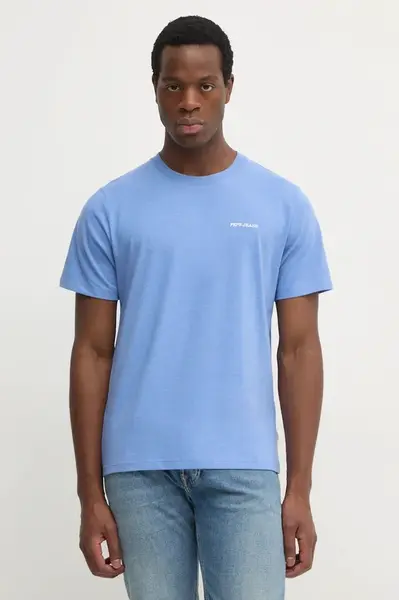 Tričko Pepe Jeans DAMIAN TEE fialová barva, PM509726