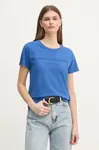 Bavlněné tričko Pepe Jeans LORETTA modrá barva, PL505994
