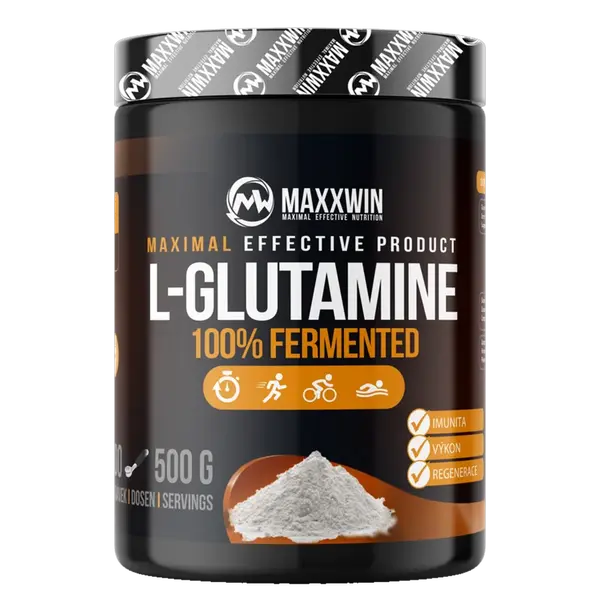 MAXXWIN L-Glutamine 100% fermented 500g - malina