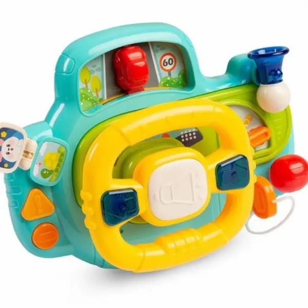 Toyz Interaktivní hračka se zvukem, volant - tyrkysový