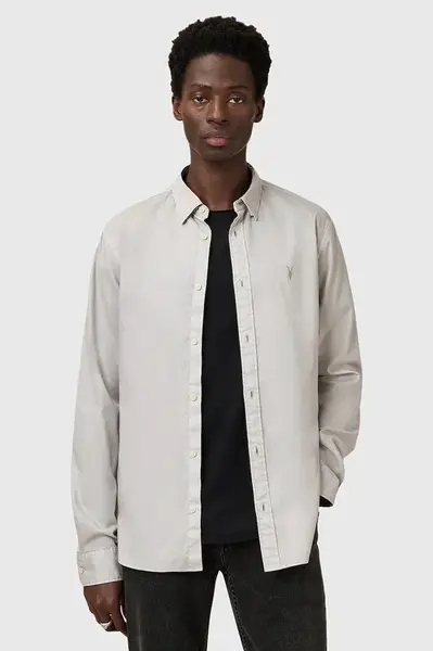 Bavlněná košile AllSaints HAWTHORNE LS SHIRT