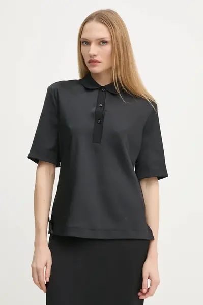 Polo tričko Calvin Klein černá barva, K20K207977