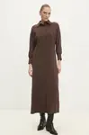 Šaty Answear.LAB hnědá barva, maxi