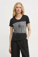 Tričko Fracomina černá barva, FP25ST3002J449N4