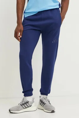 Tepláky adidas ALL SZN tmavomodrá barva, hladké, JC5361