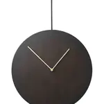 Nástěnné hodiny ferm LIVING Trace černá barva