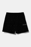 Dětské kraťasy Guess černá barva, s aplikací, J5RD21 KCLJ0