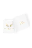 Pozlacený náramek a náušnice Lilou Sparkling