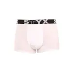 Styx Pánské boxerky sportovní guma nadrozměr bílé (R1061) 5XL