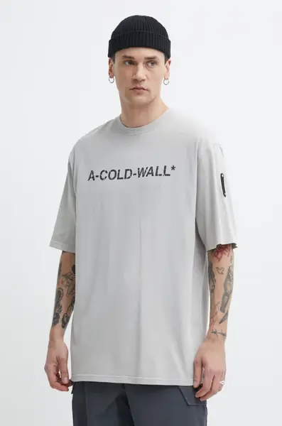 Bavlněné tričko A-COLD-WALL* Overdye Logo T-Shirt