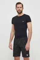 Tričko Emporio Armani Underwear černá barva, s potiskem, 111035 4R513