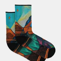 Ponožky Smartwool Hike Mountain Prism Print SW002688