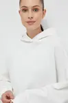 Mikina Reebok LUX COLLECTION dámská, bílá barva, s kapucí, s aplikací, 100035627