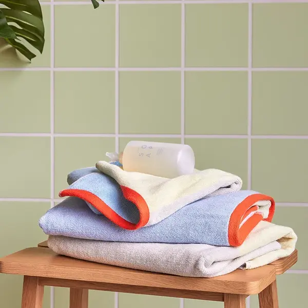 Bavlnený uterák Hübsch Block 50x100 cm