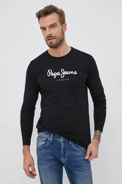 Bavlnené tričko s dlhým rukávom Pepe Jeans Eggo Long
