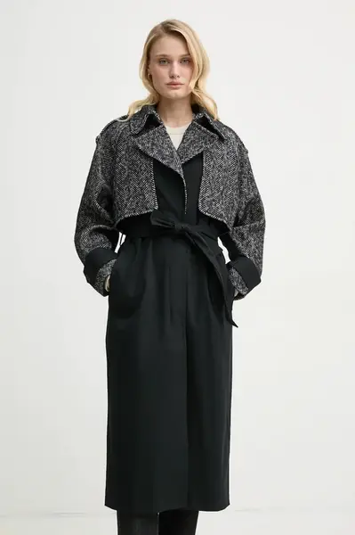 Kabát s prímesou vlny BA&SH DINARA