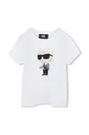 Detské bavlnené tričko Karl Lagerfeld