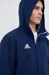 Bunda adidas Performance Entrada 22 pánska, tmavomodrá farba, prechodná, IK4011