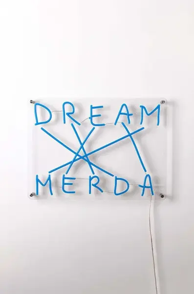 Seletti Led dekorácia na stenu Seletti Dream Merda