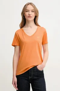 Pepe Jeans Bavlnené tričko Pepe Jeans MACY V-NECK