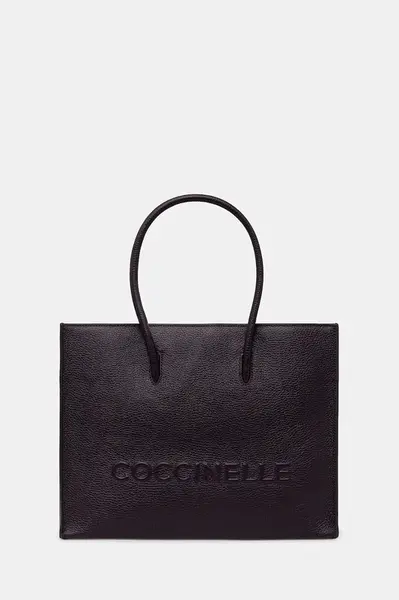 Kožená kabelka Coccinelle COCCINELLEMYRTHA MAXI LOG