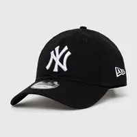 Bavlnená šiltovka New Era čierna farba, s nášivkou, NEW YORK YANKEES
